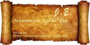 Jelenovics Eulália névjegykártya